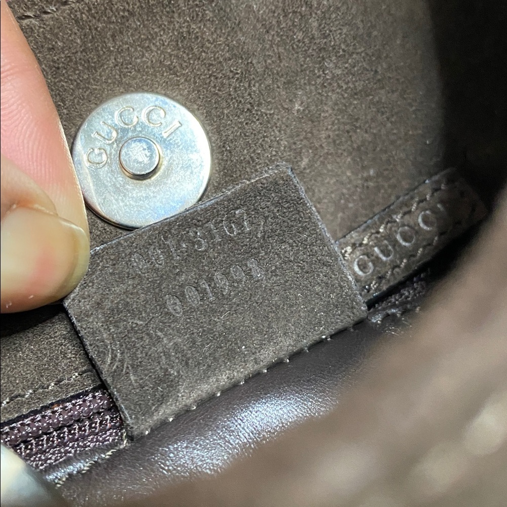 vtg Gucci Brushed Suede Leather Hobo - Picture 8 of 16